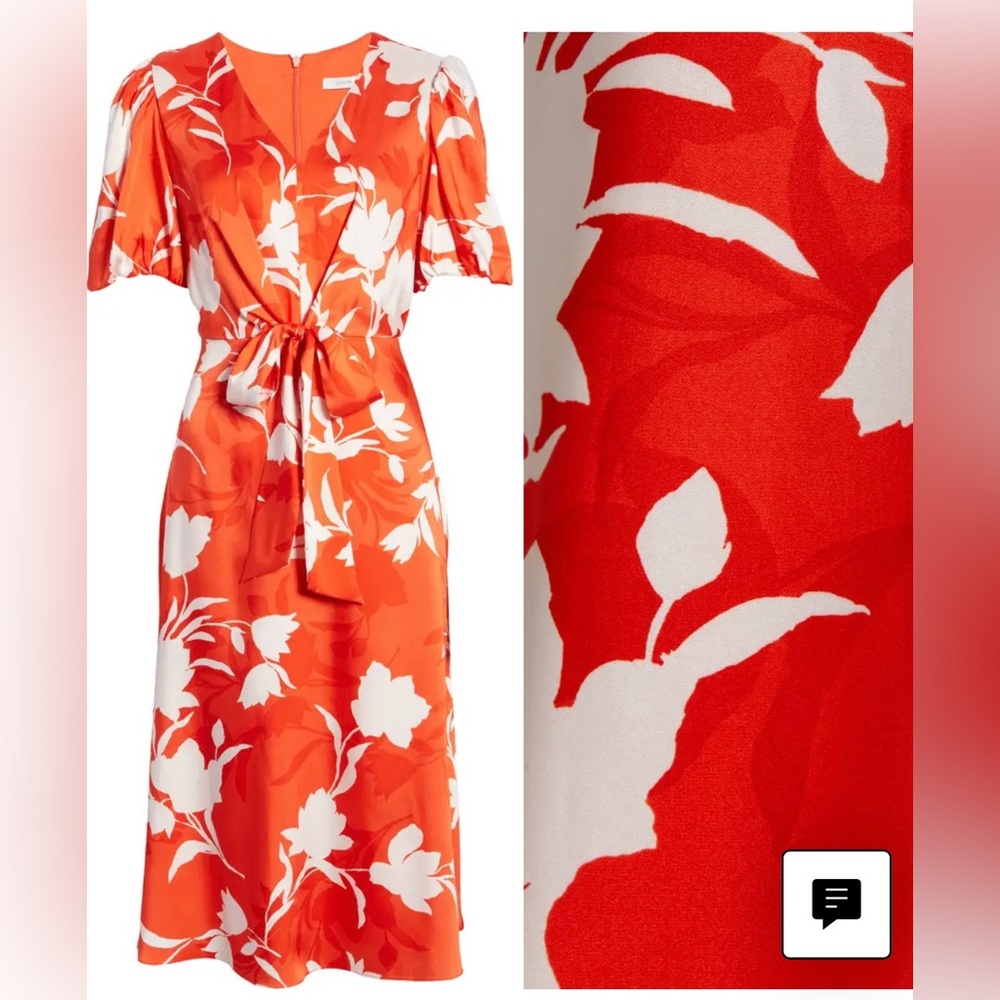 Floral spring midi dress